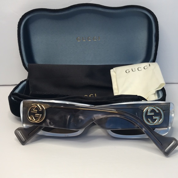 Authentic💯- 🔥🔥 - New - Gucci Eyewear GG0516S 002 rectangular-frame sunglasses - Picture 10 of 15
